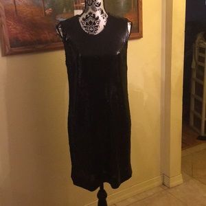 *SALE* Sinclaire 10 Black Sequin Sleeveless Dress